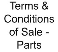 Terms & Conditions of Sale - Parts